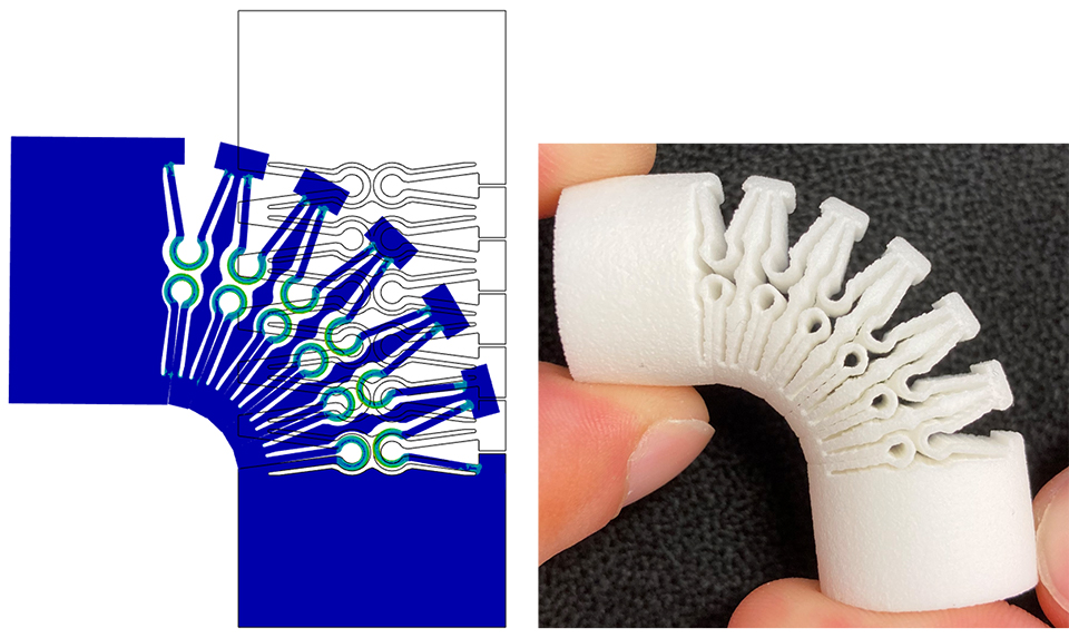 Programmable Materials CPM - Fingerprothese Gelenkstruktur